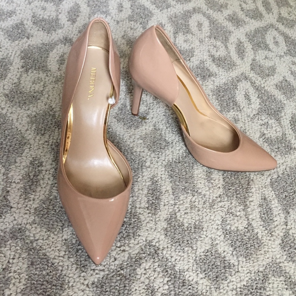 Merona Cream Pointed Toe Stiletto Heels